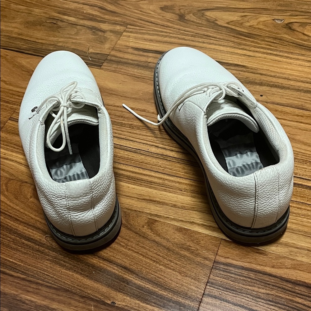 G-Fore Gavallanter White Leather Men's Spikeless Golf Shoes - Picture 4 of 15